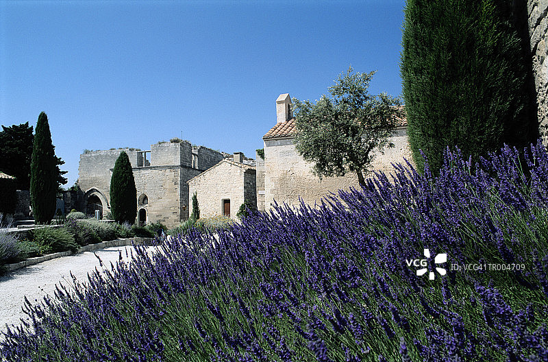 普罗旺斯莱博城堡内部图片素材