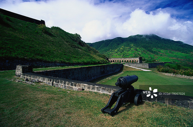 硫磺山要塞的火炮图片素材