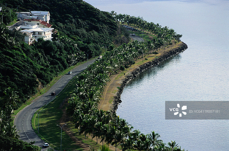 新喀里多尼亚的沿海公路图片素材