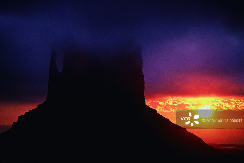 日落纪念碑谷图片素材