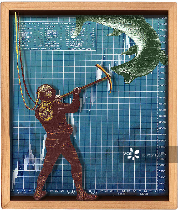 与企业鲨鱼作斗争图片素材