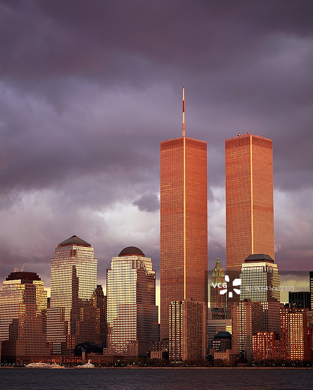 美国纽约：世界贸易中心与世界金融中心图片素材