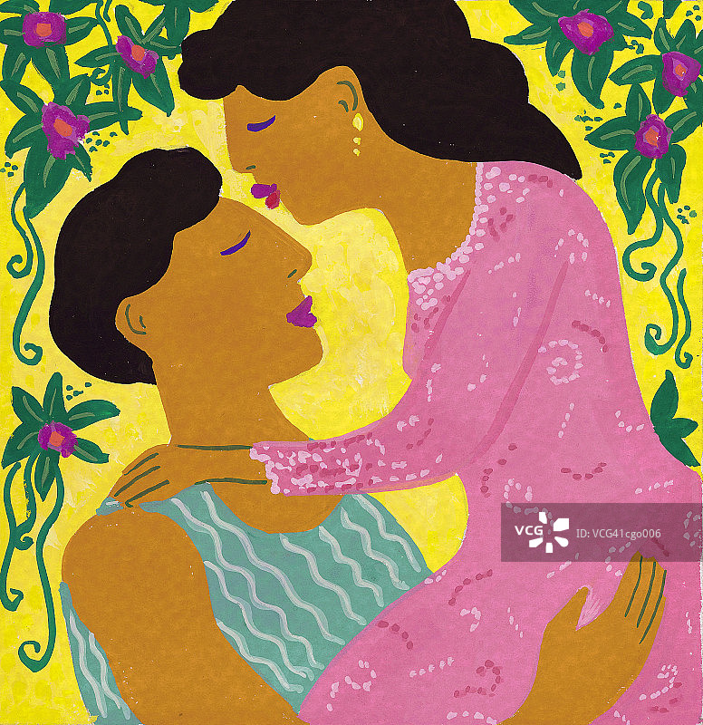 女人亲吻男人图片素材