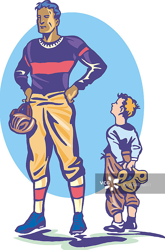 足球英雄与孩子图片素材