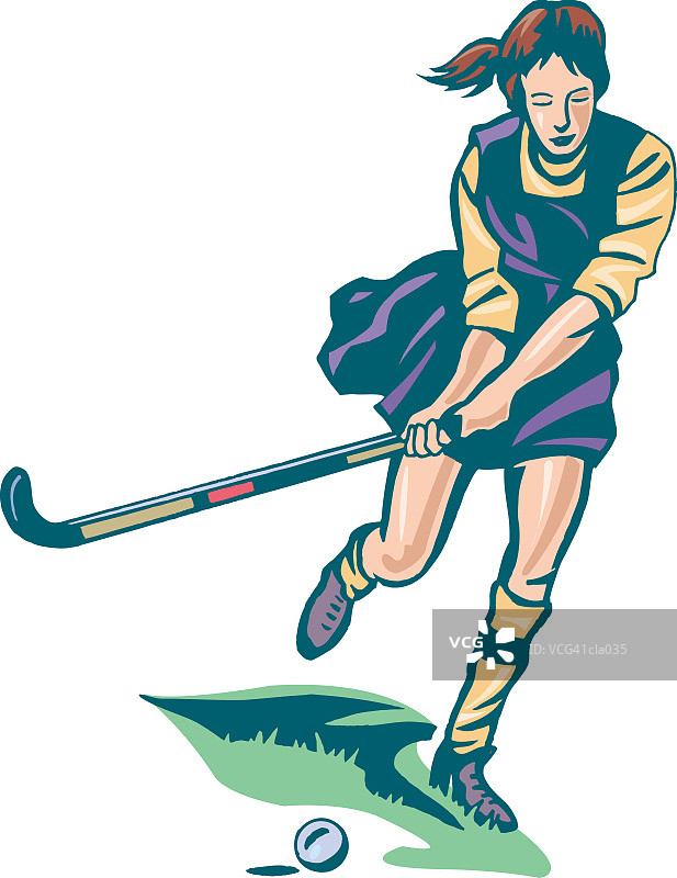 曲棍球运动员图片素材