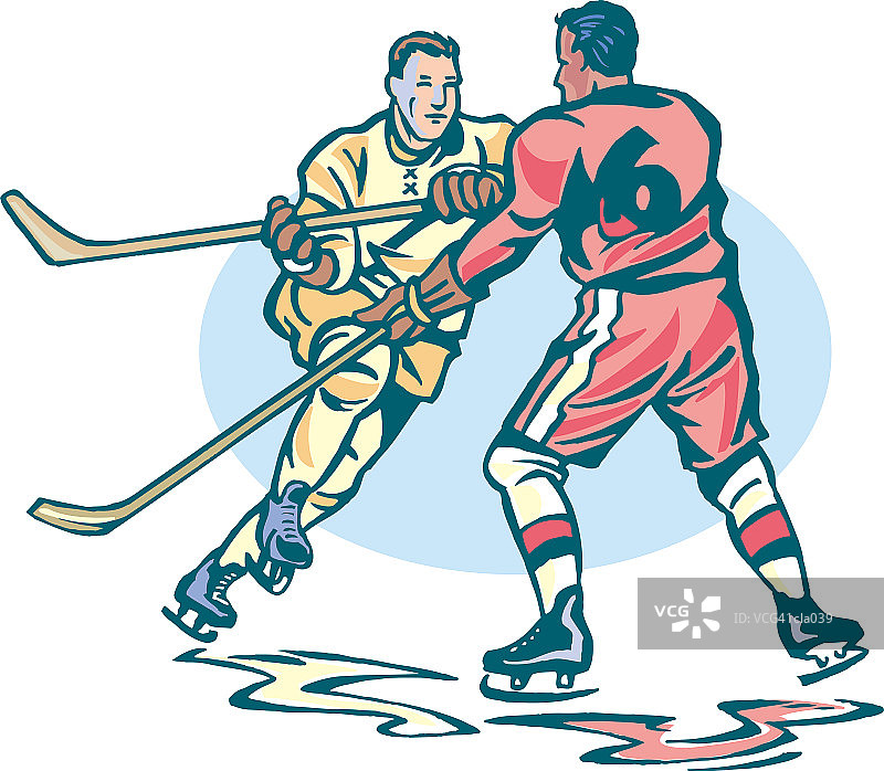 男人们在打冰球图片素材