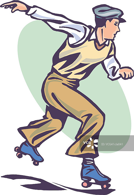 轮滑者图片素材