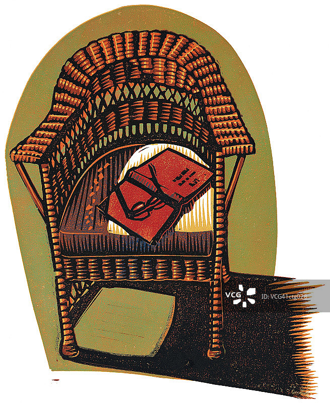 柳条阅读椅图片素材