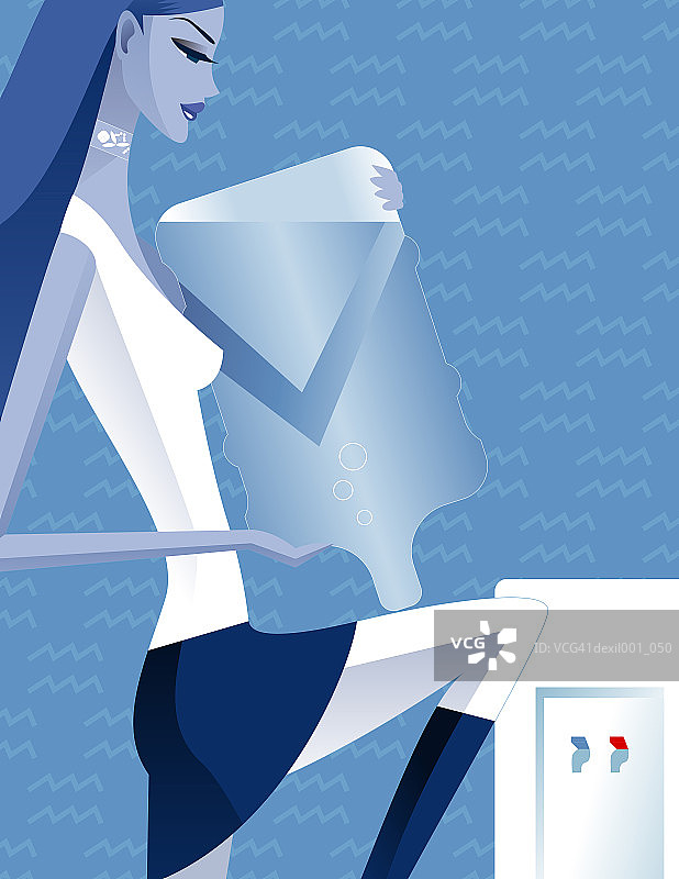 星座标志：水瓶座图片素材