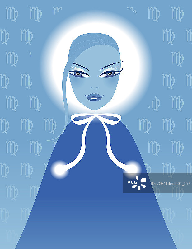 星座标志：处女座图片素材