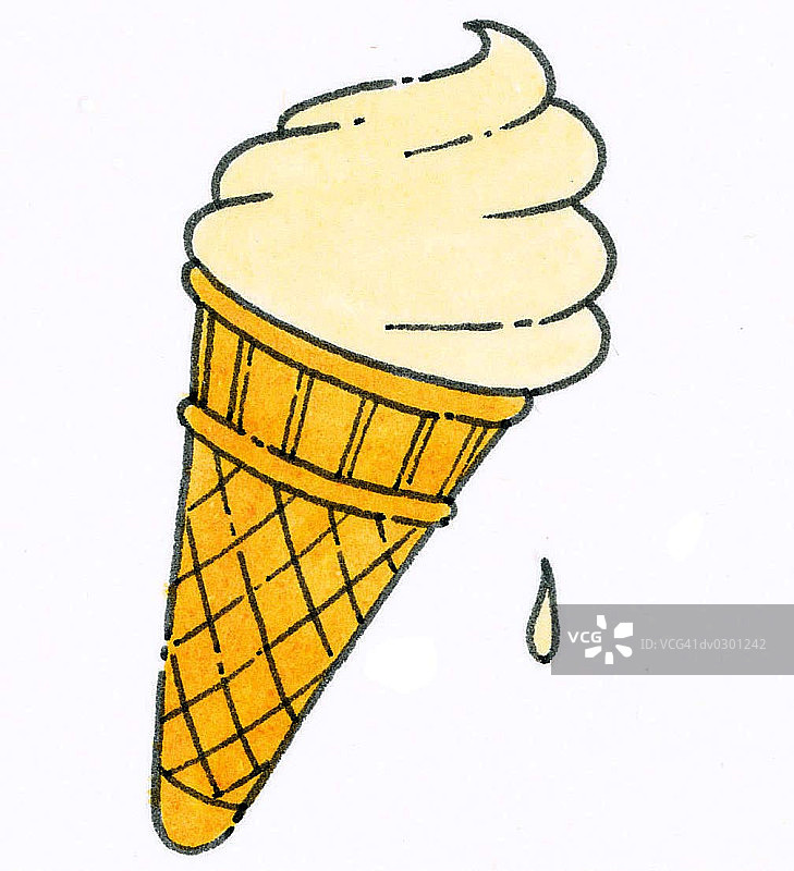 冰淇淋和甜筒图片素材