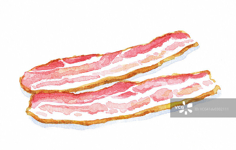 培根切片图片素材