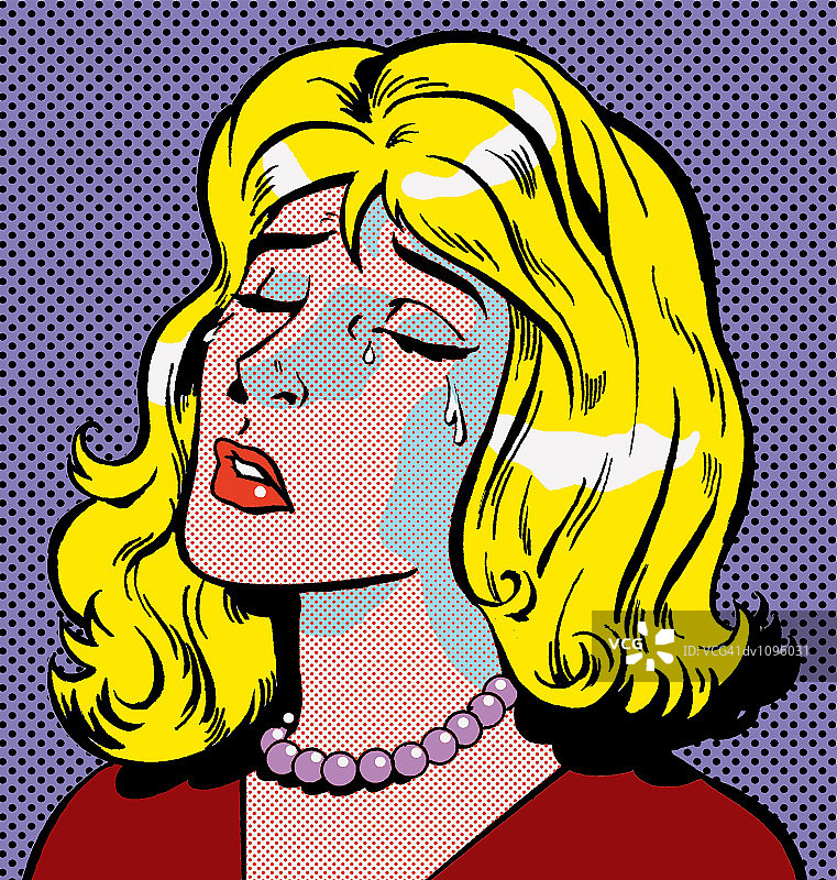 哭泣的女人肖像图片素材