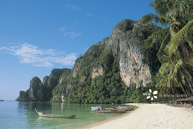 泰国皮皮岛通赛海滩安达曼海图片素材