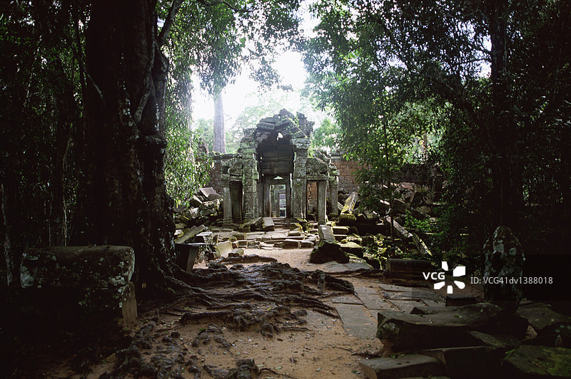 柬埔寨吴哥窟塔布茏寺图片素材
