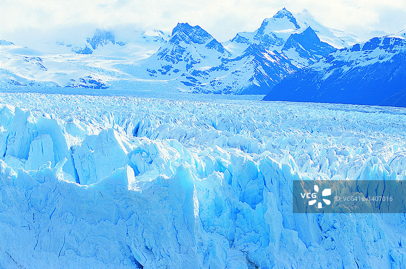 阿根廷巴塔哥尼亚冰川国家公园莫雷诺冰川图片素材