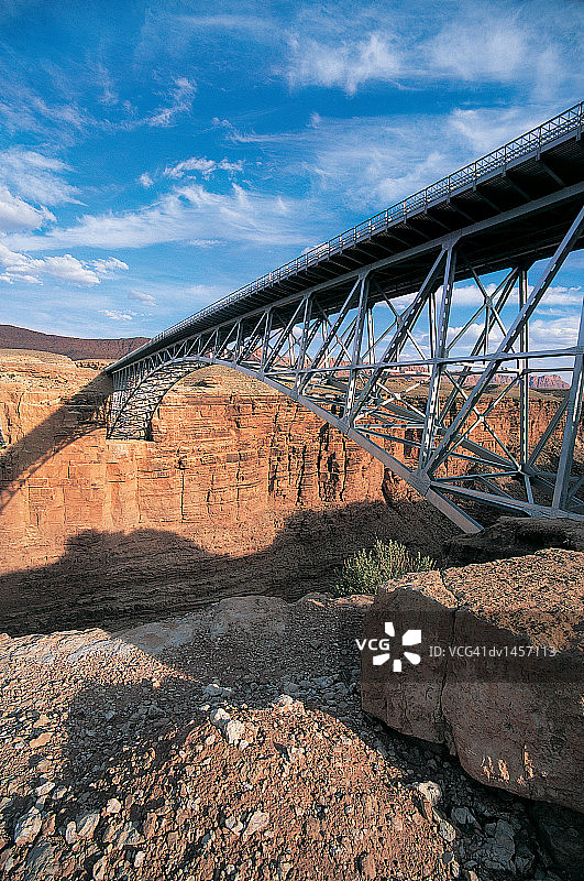 亚利桑那州大理石峡谷上的纳瓦霍桥图片素材