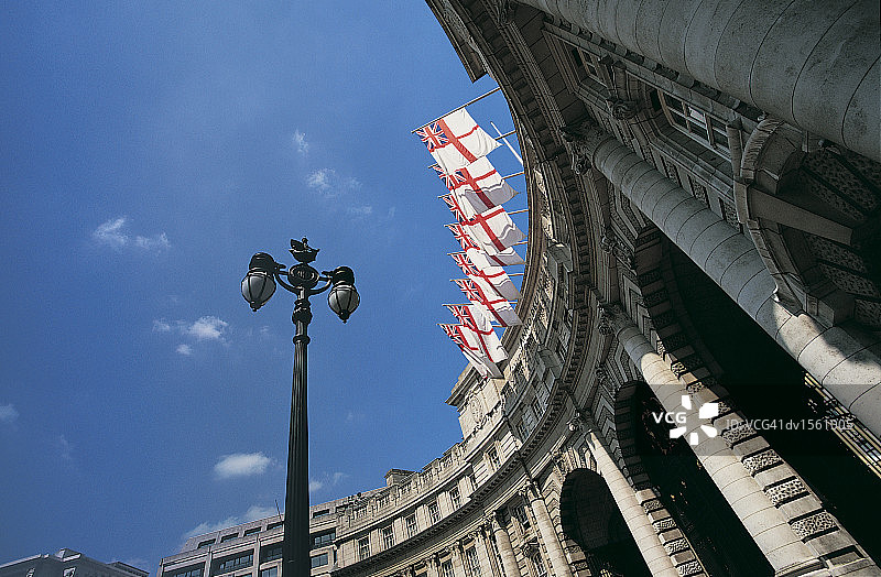 英国伦敦海军拱门仰视角度照片图片素材