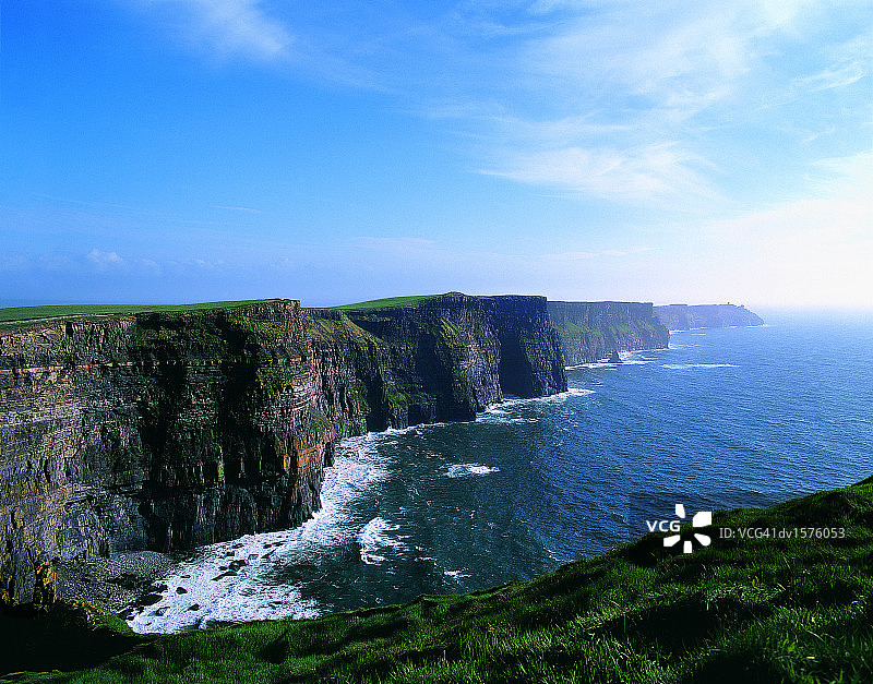爱尔兰克莱尔郡莫赫悬崖图片素材