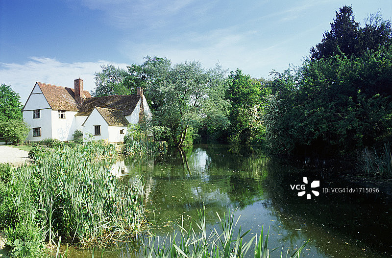 英国萨福克郡的小屋图片素材