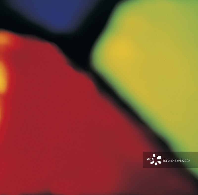 蓝色、黄色和红色窗格，黑色分隔图片素材