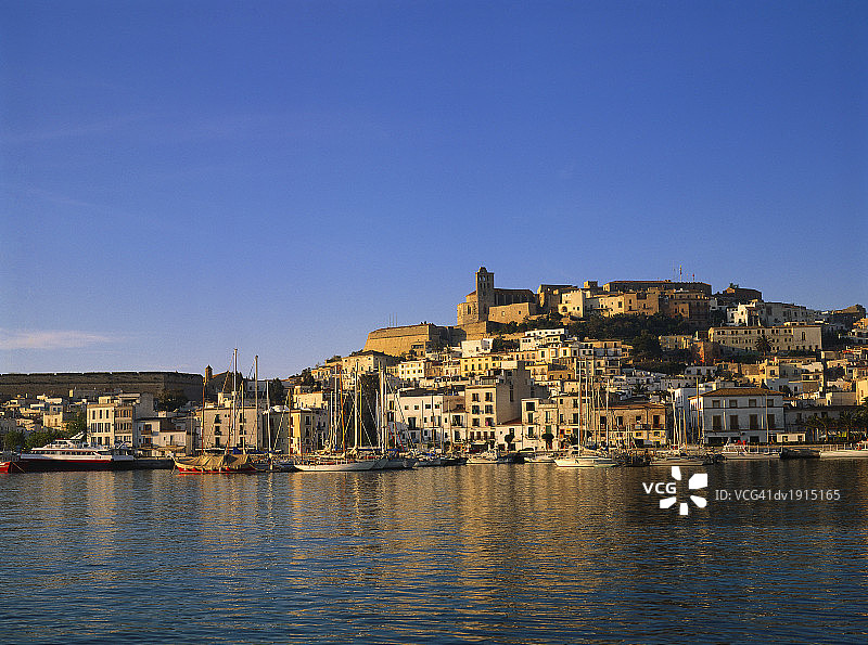 西班牙伊维萨岛伊维萨镇图片素材