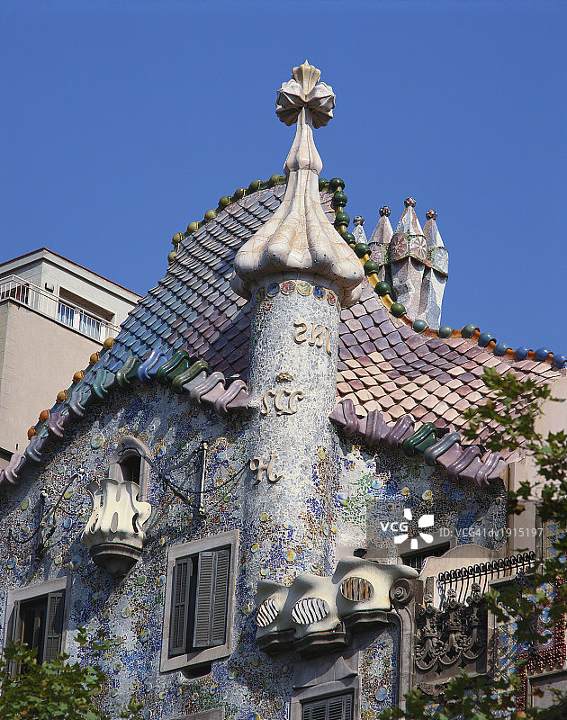 西班牙巴塞罗那巴特罗公寓细节图片素材