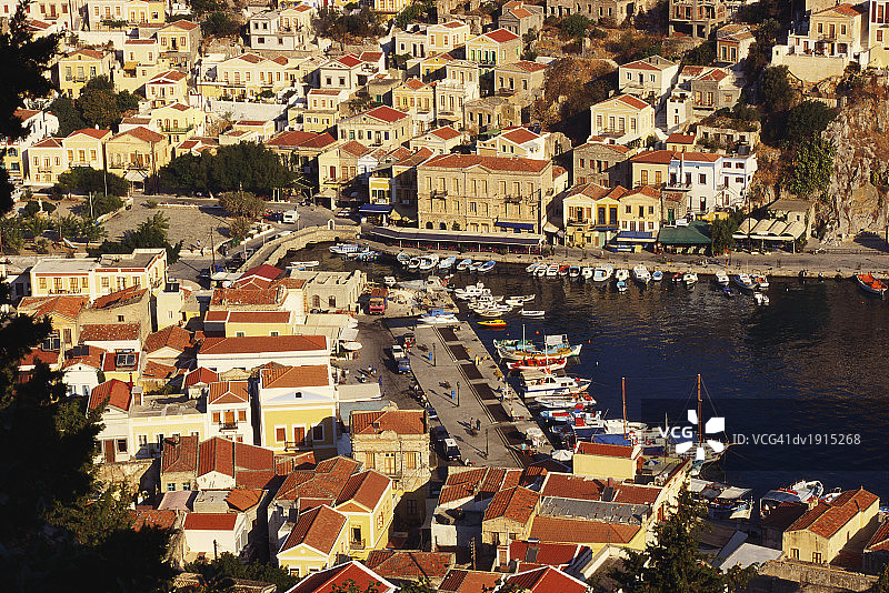 希米岛，希腊多德卡尼斯群岛图片素材