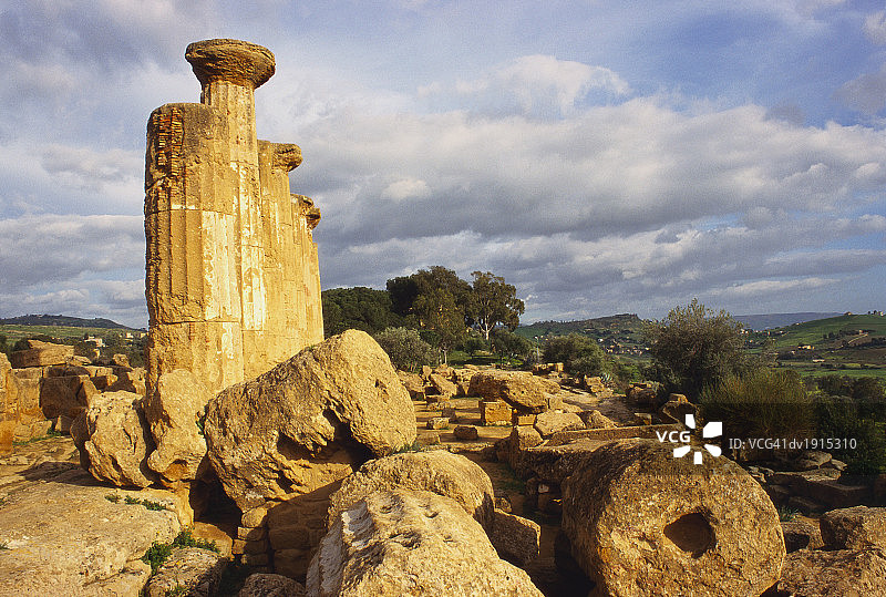 意大利托斯卡纳神庙谷赫拉克勒斯神庙遗址图片素材