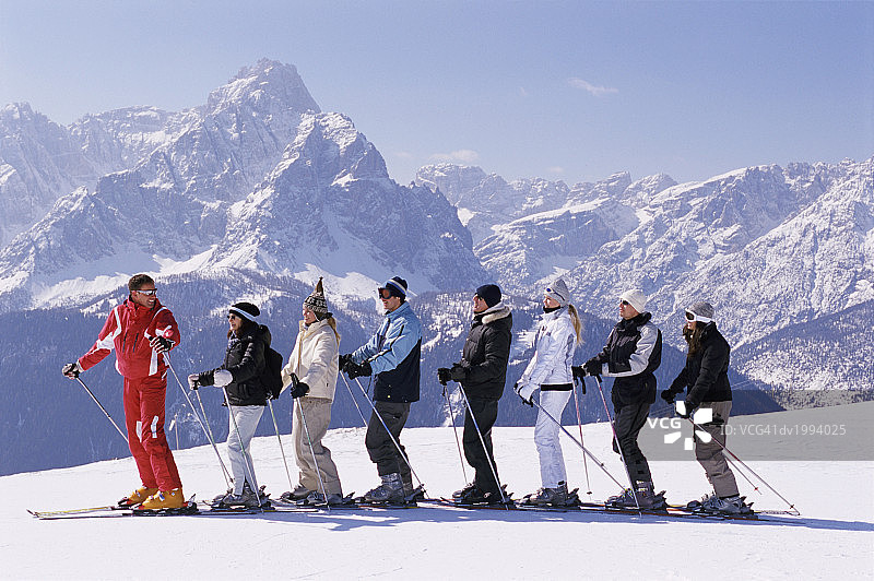 滑雪课程图片素材