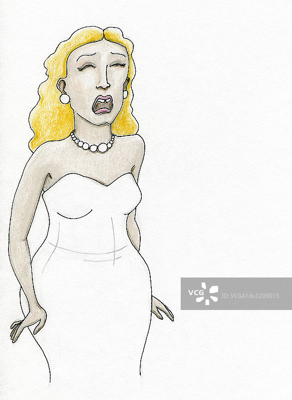 哭泣的新娘图片素材