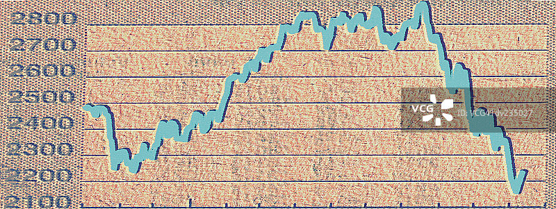 淡桃色背景上的折线图图片素材