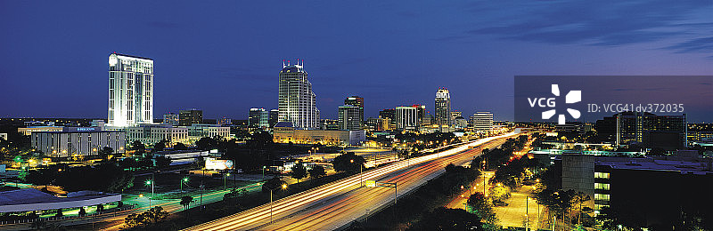 佛罗里达州奥兰多的傍晚图片素材