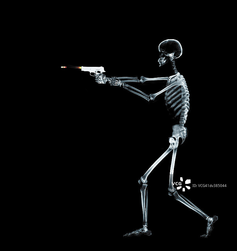 骨骼射击图片素材