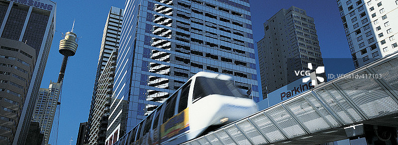 澳大利亚悉尼的单轨铁路图片素材