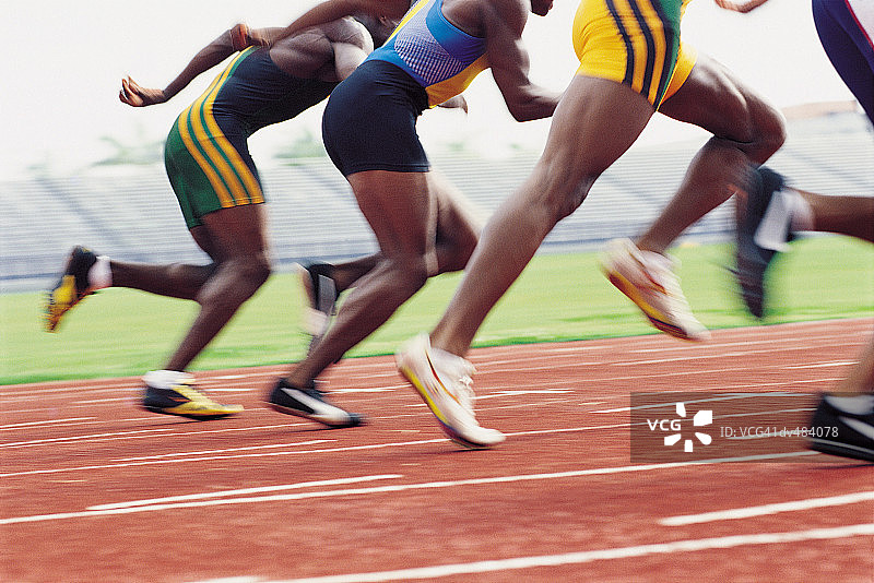 赛跑运动员的腿图片素材
