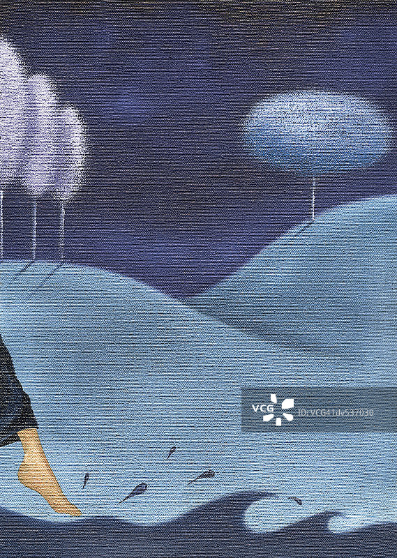 感受水的人图片素材