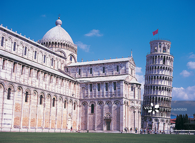 奇迹广场和比萨斜塔图片素材