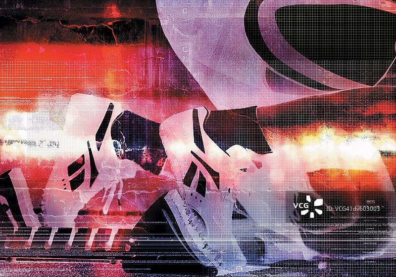 起跑器中跑步者的脚图片素材