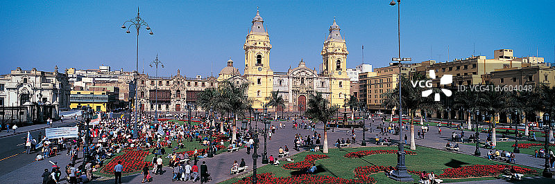 秘鲁利马武器广场大教堂图片素材