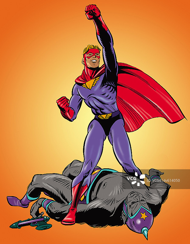 胜利的超级英雄图片素材