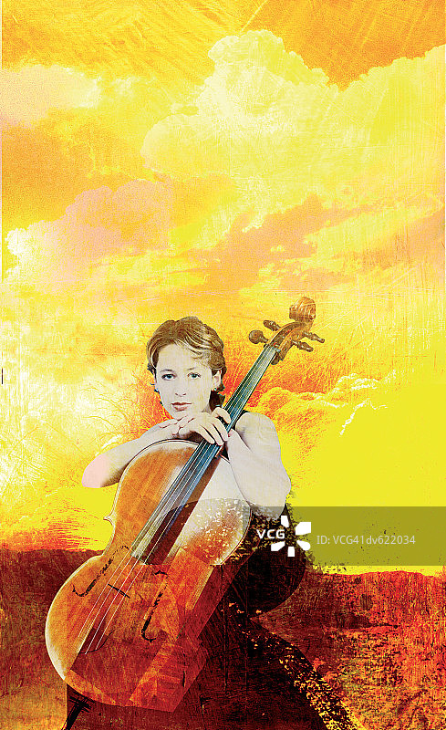 大提琴家图片素材