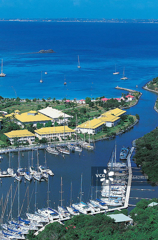 加勒比海圣马丁岛马塞尔湾图片素材