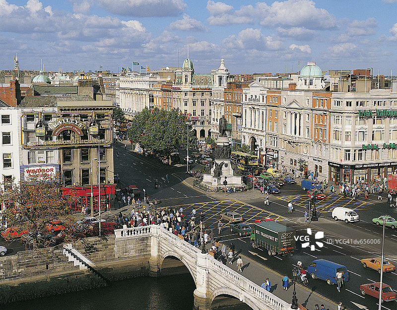 爱尔兰都柏林奥康尼尔街图片素材