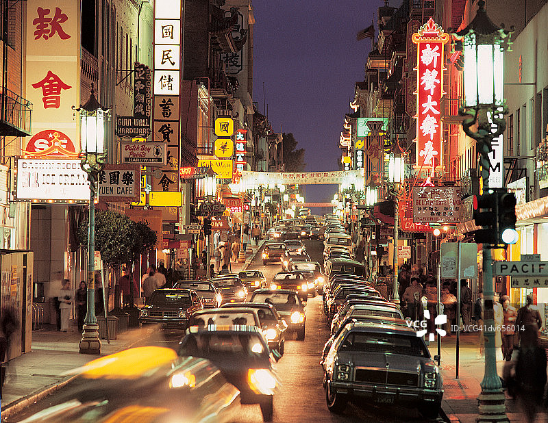 美国旧金山格兰特大街图片素材