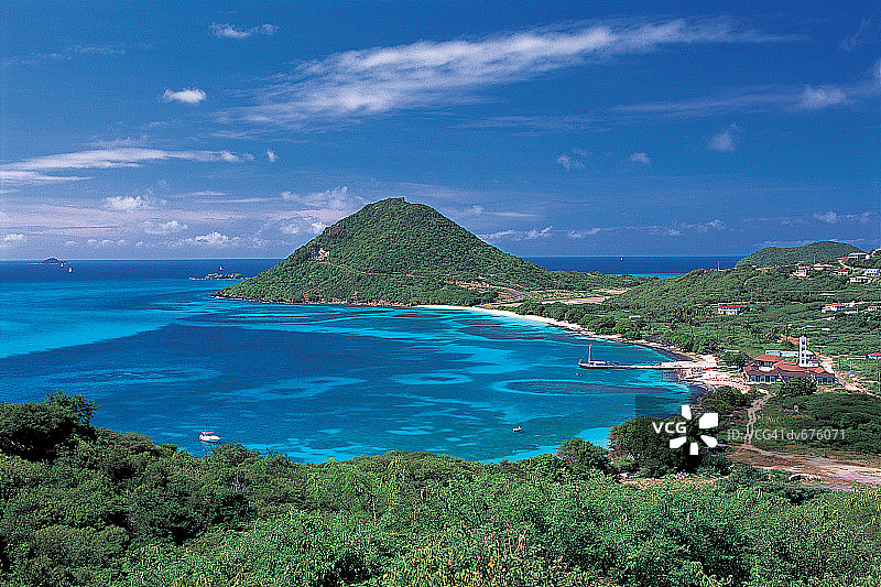 卡努安岛，格林纳丁斯群岛，西印度群岛图片素材