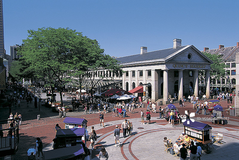 美国马萨诸塞州波士顿昆西市场图片素材