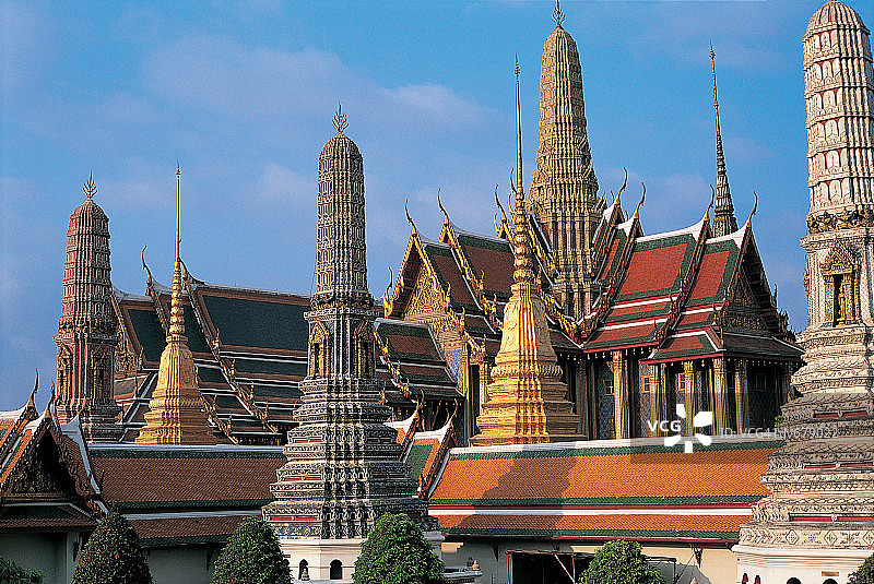 泰国曼谷玉佛寺和碧隆天神殿图片素材