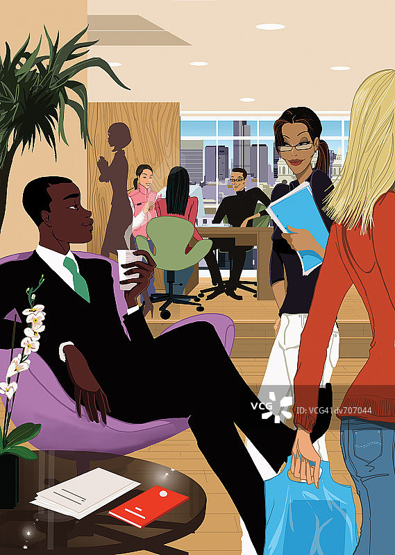 办公室里工作的人们图片素材