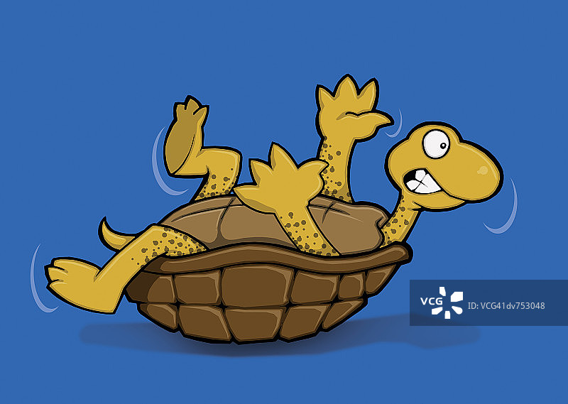 乌龟四脚朝天图片素材